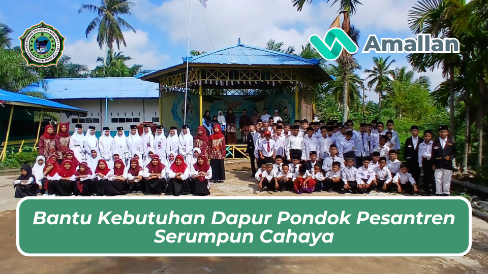 Bantu Kebutuhan Dapur Pondok Pesantren Serumpun Cahaya